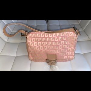 Fendi Mamma Zucca Canvas Handbag